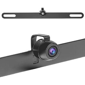 Car Backup Camera HD Night Vision License Plate Rear View Camera, 140° Wide View Angle, IP68 Waterproof Universal Reverse Vehicle Camera for SUV,Trucks,RV and Pickup