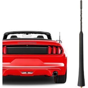 9 Inch Antenna for Ford Mustang (2015-2021), Ford Mustang Antenna, Flexible Rubber Antenna Replacement Mast for Ford Mustang 2015 2016 2017 2018 2019 2020 2021, Black