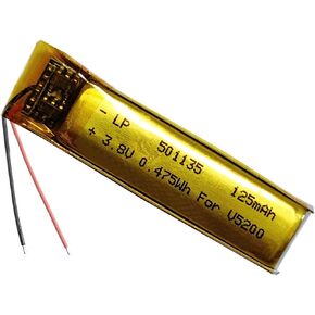 125mAh Rechargeable Lipo Battery Replacement for Plantronics Voyager 5200 UC Poly V5200 5210 Series Wireless Headset