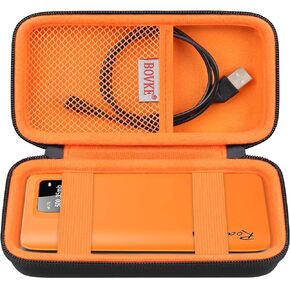 BOVKE Travel Case for RoamWiFi 4G LTE Mobile Hotspot Router, Worldwide Portable High Speed Hotspot, RoamWiFi Pocket Hotspot Holder with Mesh Pocket for Charging Cables, Black