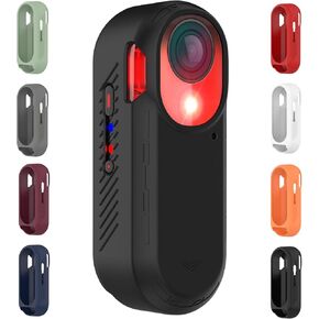 Compatible with Garmin Varia RCT715 Protective Case Cover, Smartwatch Silicone Protective Case Cover Shell Protector Coverage(Black)
