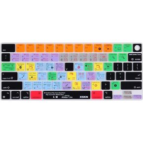 XSKN Ableton Live shortcuts US Layout Keyboard Skin Cover for Apple M1 M2 M3 Chip MacBook Air 13.6" 15.3" with Touch ID for MacBook Pro 14.2" 16.2" with Touch ID