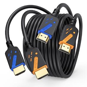 4K HDMI Cable 10 FT, 2-Pack, 18Gbps High Speed HDMI 2.0 Cable, Male to Male HDMI Cord, 4K@60Hz, 2K@144Hz, ARC/eARC, HDCP2.2, 3D Compatible with PS5/4/3, Xbox, Monitor, Soundbar, TV, PC