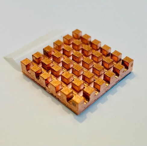 طقم مبدد حراري نحاسي مقاس 22 مم من Easycargo 22 مم × 22 مم × 4 مم + شريط لاصق حراري 3M 8810 مطبق مسبقًا، مجموعة مشتت حراري تبريد لتبريد NVMe M.2 2230 SSD IC Chips (4 قطع 22 × 22 × 4 مم نحاس) in Kuwait