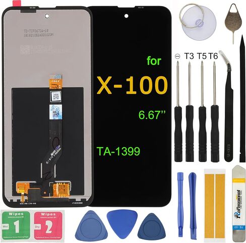 استبدال شاشة LCD لنوكيا X100 5G TA-1399 6.67 بوصة مجموعة شاشة LCD تعمل باللمس محول الأرقام مع أدوات إصلاح in Saudi Arabia