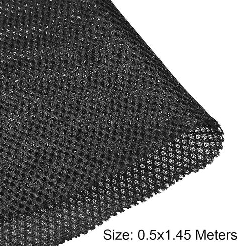 uxcell Black Speaker Mesh Grill Stereo Fabric Dustproof 0.5x1.45M 20 x 57 inch in Saudi Arabia