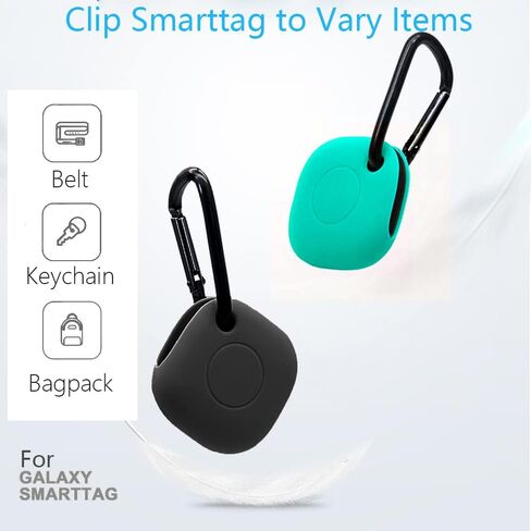 مجموعة 4 قطع حافظة لهاتف Galaxy SmartTag/SmartTag+ Plus Tracker Locator مجموعة غطاء جلد مع سلسلة مفاتيح مضادة للخدش وخفيفة الوزن وناعمة وغطاء جلدي in Kuwait