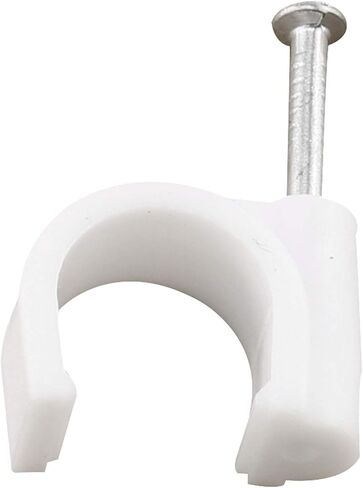 HJ Garden 50pcs Half Clamp J-Hook with Nail For Pex Tubing Pipe Support Round Cable Fixing Tie, Black in Saudi Arabia