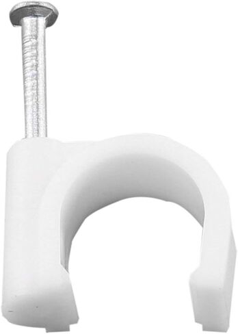 HJ Garden 50pcs Half Clamp J-Hook with Nail For Pex Tubing Pipe Support Round Cable Fixing Tie, Black in Saudi Arabia