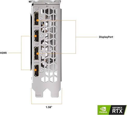 GIGABYTE GeForce RTX 3060 Ti Vision OC 8G Graphics Card, WINDFORCE 3X Cooling System, LHR, 8GB 256-bit GDDR6, GV-N306TVISION OC-8GD REV2.0 Video Card in Saudi Arabia