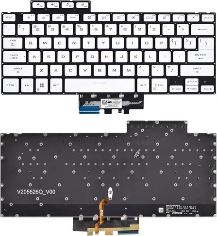 لوحة مفاتيح بديلة بإضاءة خلفية لجهاز Asus ROG G14 GA402 GA402R GA402RJ GA402RK GA402RU GA402X GA402XV سلسلة كمبيوتر محمول للألعاب تخطيط أمريكي in Kuwait