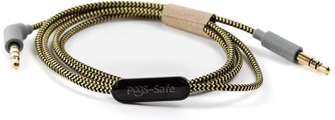 POGS-Safe Cable | 3.5 mm Audio Cable The Gecko & The Elephant Headphones | Volume Limited 85 dB, Safe Technology | Integrated Microphone | 3.2 ft Anti-Tangle Fabric Cable (Blue) in Saudi Arabia