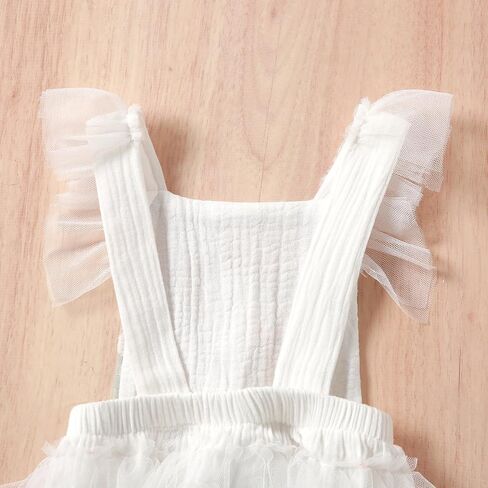 Baby Girl First Birthday Outfit Lace Tutu Romper Bodysuit Dress Headband Princess 1st Costume Cake Smash Party Photo Shoot in Saudi Arabia