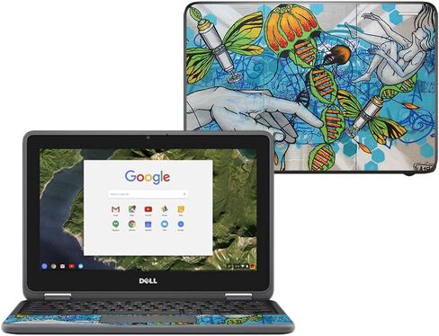 غلاف MightySkins متوافق مع Dell Chromebook 11" 3180 - بيزلي | غطاء ملتف من الفينيل واقٍ ومتين وفريد ​​من نوعه | سهل التطبيق والإزالة وتغيير الأنماط | صنع في الولايات المتحدة الأمريكية in Kuwait