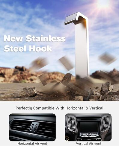 حامل هاتف للسيارة [لا يحجب أبدًا] حامل هاتف عالمي للسيارة [جرابات سميكة صديقة]، حامل حامل للهاتف بدون استخدام اليدين يناسب iPhone 15 14 13 Pro Max Plus Samsung in Kuwait