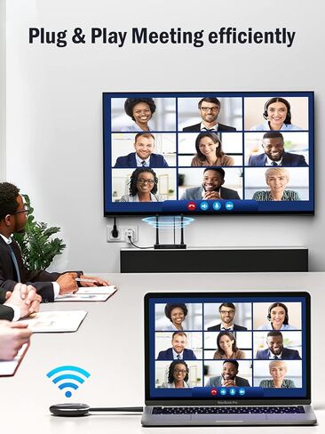 جهاز إرسال واستقبال HDMI لاسلكي من Lemorele يدعم 2.4/5 جيجا هرتز، جهاز إرسال فيديو HDMI لاسلكي لنقل ثابت من نقطة إلى نقطة إلى جهاز استقبال HDMI (165FT/50M). in Kuwait