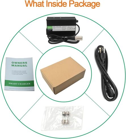 42V 4A Battery Charger Multiple Protection for 36V Lithium Li-ion Battery Pack with 3pin XLR Plug in Kuwait