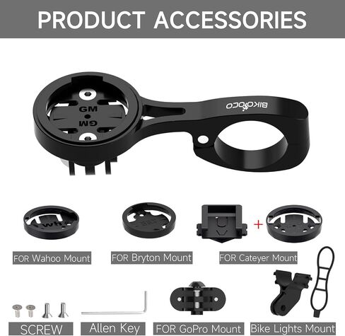 Bike Computer Mount for Aero Bars - Compatible with 22.2mm/22.4mm Road Handlebars, Secure Bike Mount for Bike GPS Computer, for Garmin,for Combo & for GoPro Action Camera in Kuwait