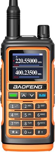 baofeng uv-5r ترقية هام راديو طويل المدى اتجاهين راديو uv-17r لاسلكي للبالغين مقاوم للماء ثنائي النطاق شاحن USB 999 قنوات vox مع سماعة الأذن، مصباح يدوي بطارية ليثيوم أيون in Saudi Arabia
