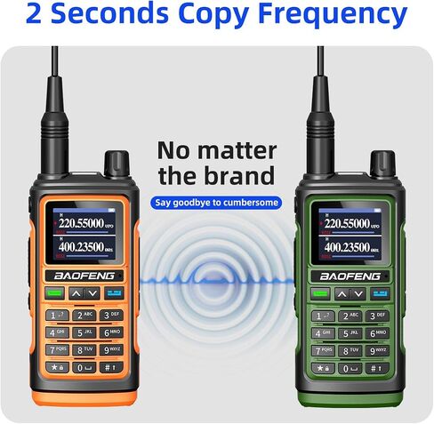 baofeng uv-5r ترقية هام راديو طويل المدى اتجاهين راديو uv-17r لاسلكي للبالغين مقاوم للماء ثنائي النطاق شاحن USB 999 قنوات vox مع سماعة الأذن، مصباح يدوي بطارية ليثيوم أيون in Saudi Arabia