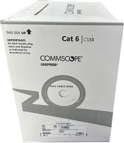 Cat6 Plenum Solid cable 1000ft USA MADE Brand | Cat6 Plenum Solid Copper UTP 1000ft Blue cable CS34P in Saudi Arabia