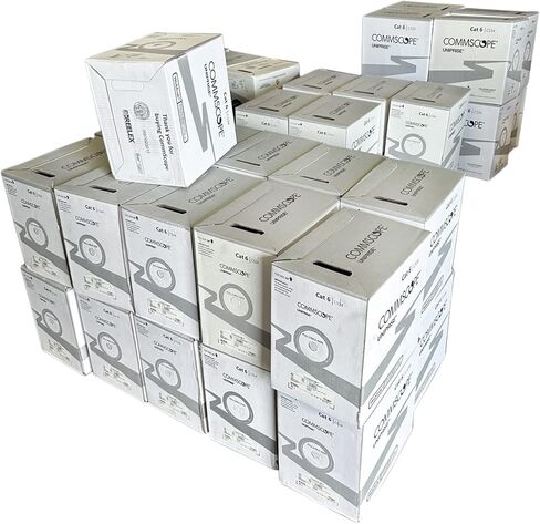 Cat6 Plenum Solid cable 1000ft USA MADE Brand | Cat6 Plenum Solid Copper UTP 1000ft Blue cable CS34P in Saudi Arabia