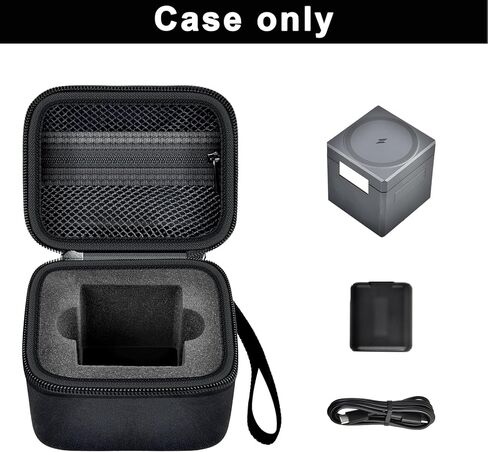 حافظة casmilee متوافقة مع مكعب Anker 3 في 1 مع حامل شاحن MagSafe، حامل محطة شحن سريع بقدرة 15 وات بحد أقصى، وحدة تخزين لاسلكية قابلة للطي للشاحن وكابل لساعة iPhone AirPods (الصندوق فقط) in Kuwait