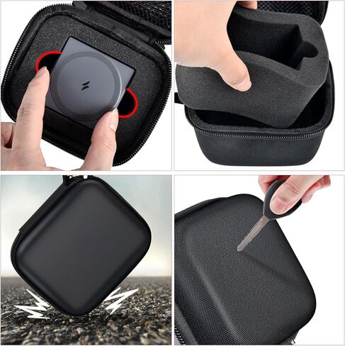 حافظة casmilee متوافقة مع مكعب Anker 3 في 1 مع حامل شاحن MagSafe، حامل محطة شحن سريع بقدرة 15 وات بحد أقصى، وحدة تخزين لاسلكية قابلة للطي للشاحن وكابل لساعة iPhone AirPods (الصندوق فقط) in Kuwait