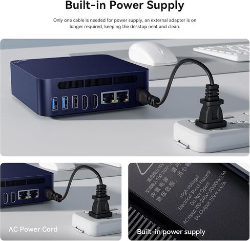 Beelink EQ13 Mini PC, Intel 12th Gen N200(4C/4T,up to 3.7GHz)，Mini Computer with 16GB DDR4 RAM 500GB SSD, Desktop PC 2* HDMI 4K 60Hz/2*LAN Port/WiFi6/BT5.2 in Saudi Arabia