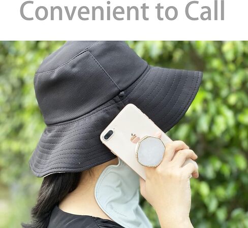 Crystal Phone Grip Holder - Mobile Phone Grip Gemstone Natural Stone Crystal Phone Grip Irregular Shape Design with Golden Trimmed Edges for Cell Phone and Tablets (Crystal Phone Grip White) in Saudi Arabia