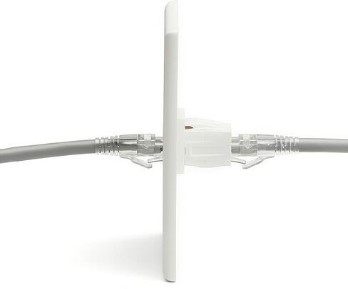 قارنة توصيل TrueCABLE Cat6A Keystone Jack، غير محمية (UTP)، PoE++ (4PPoE)، مدرجة في قائمة UL، معتمدة من ETL، ANSI/TIA 568-2.D متوافقة مع أداء Cat 6A، قارنات توصيل RJ45 من أنثى إلى أنثى، بيضاء، 12 حزمة in Saudi Arabia
