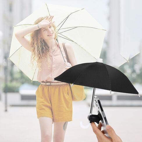Phone Umbrella for Sun, Universal Adjustable Piggy Suction Cup Phone Stand Umbrella for Phone, Stand Sun Visor, Sun Shade Cover Cell Phone Umbrella Sun Shade for Phone Block Glare Anti-reflec in Saudi Arabia