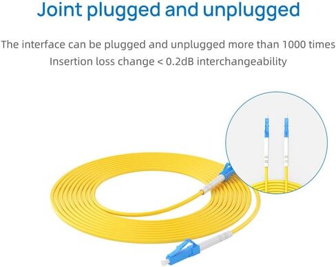 OS2 LC/LC إلى LC/LC كابل ألياف بصري أحادي الوضع 9/125 ميكرومتر OD 3.0 مم LSZH 1 متر (3 قدم) in Kuwait