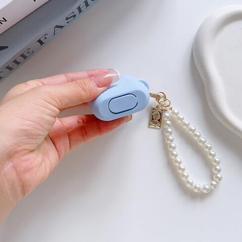 Flower Engraved Case for Airpods 2nd Generation Case Cover with Cleaner Kit, Stylish Silicone Skin Protective Case with Luxury Pearl Keychain for Airpods 1st/2nd Gen Charging Case in Saudi Arabia