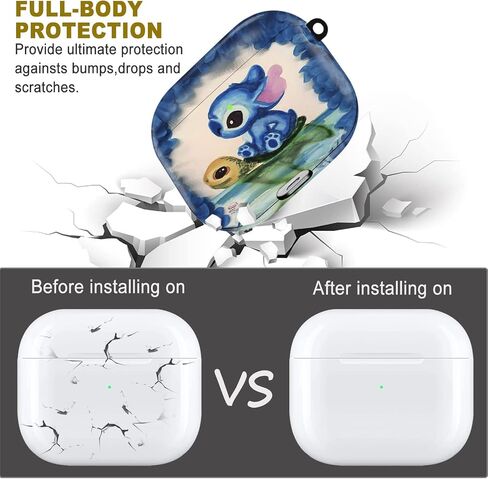 Airpods 3rd Generation Case (Not Fit Pro) - Wonjury Flower Protective Hard Airpods 3 Case Cover Shockproof Women Girls with Keychain for Apple Airpod Gen 3 (2021) Charging Case, 2Pack, Flower in Saudi Arabia
