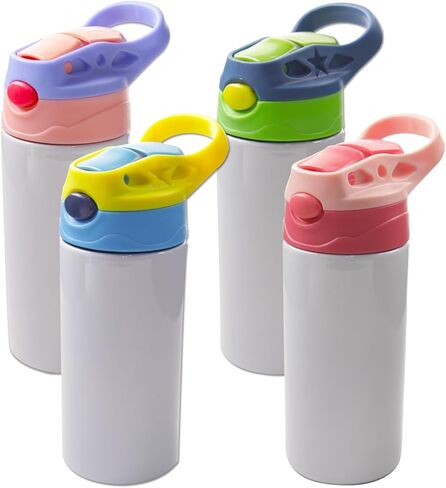 أكواب التسامي للأطفال، 12oz فراغات زجاجة ماء التسامي، 4 عبوات من الفراغات كوب التسامي سيبي لصناعة الهدايا بنفسك in Kuwait