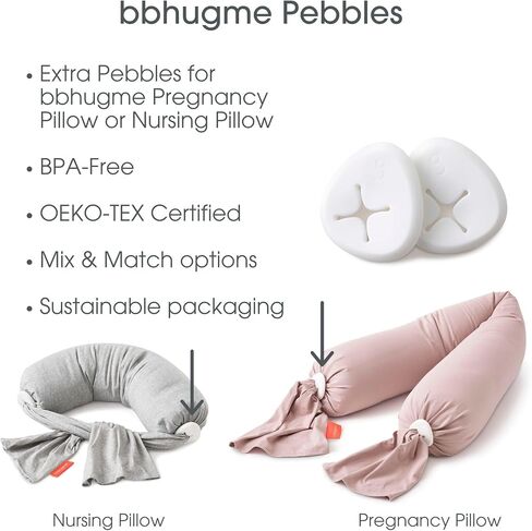 bbhugme Extra Replacement 100% BPA-Free Silicone Pebbles for Pregnancy or Nursing Pillow, Harvest Gold in Saudi Arabia