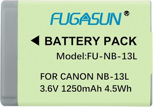 1 pcs 1250mAh NB-13L NB13L Battery with Battery Charger for Canon G5X / G5X Mark II / G7X / G7X Mark II / G7 X Mark III G9X SX620 HS SX720 HS Camera in Saudi Arabia