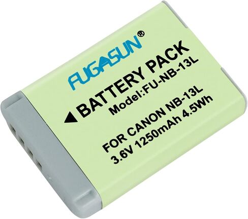 1 pcs 1250mAh NB-13L NB13L Battery with Battery Charger for Canon G5X / G5X Mark II / G7X / G7X Mark II / G7 X Mark III G9X SX620 HS SX720 HS Camera in Saudi Arabia