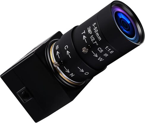 USB Camera 16Megapixel Manual Zoom 5-50mm Lens Webcam 16MP CMOS IMX298 UVC USB2.0 Embedded Webcam for 3D Printer Bar/QR Code Scan in Saudi Arabia