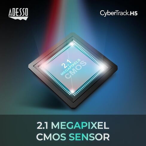 كاميرا ويب Adesso CyberTrack H5-TAA 1080P HD بتركيز تلقائي مع ميكروفون مزدوج مدمج وحامل ثلاثي القوائم وغطاء مصراع الخصوصية متوافق مع TAA in Saudi Arabia