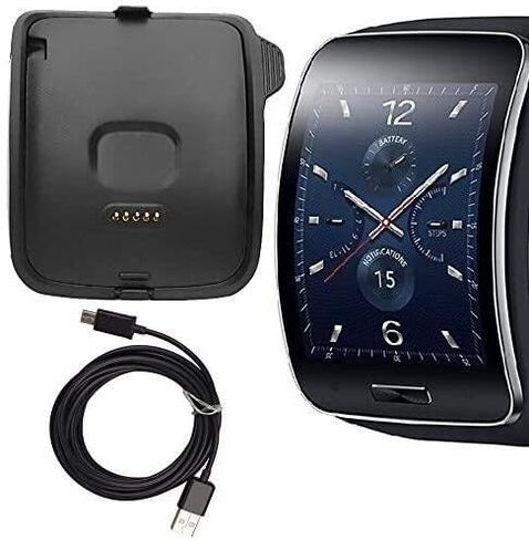 Gear S Charger, Gear S Charging Cradle Dock, SM-R750 AnoKe Replacement Portable Charging Docking Station Cradle Dock + USB Cable Cord for (R750 Dock) in Saudi Arabia