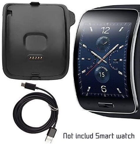 Gear S Charger, Gear S Charging Cradle Dock, SM-R750 AnoKe Replacement Portable Charging Docking Station Cradle Dock + USB Cable Cord for (R750 Dock) in Saudi Arabia