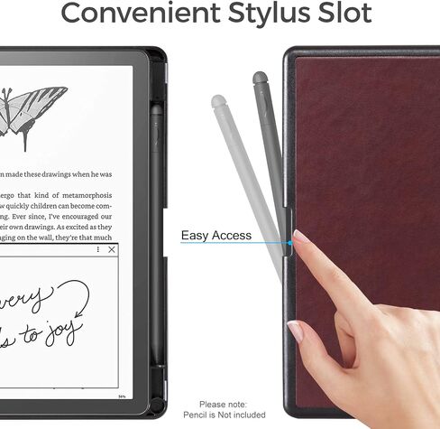 CoBak Case for Kindle Scribe - All New PU Leather Cover with Auto Sleep Wake Feature for Kindle Scribe 10.2" 2022 Released with Pen Holder in Saudi Arabia