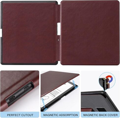 CoBak Case for Kindle Scribe - All New PU Leather Cover with Auto Sleep Wake Feature for Kindle Scribe 10.2" 2022 Released with Pen Holder in Saudi Arabia