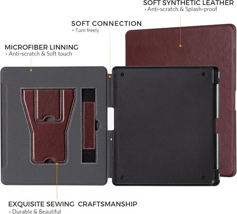 CoBak Case for Kindle Scribe - All New PU Leather Cover with Auto Sleep Wake Feature for Kindle Scribe 10.2" 2022 Released with Pen Holder in Saudi Arabia