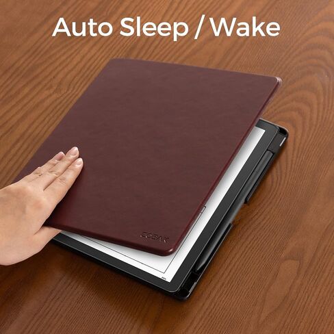 CoBak Case for Kindle Scribe - All New PU Leather Cover with Auto Sleep Wake Feature for Kindle Scribe 10.2" 2022 Released with Pen Holder in Saudi Arabia