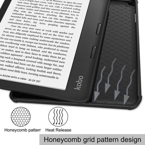 E-Reader Cover for Kobo Sage 8 inch(2021 Release),Ultra Slim Lightweight with Auto Sleep/Wake Up Function Folio Stand Leather Case for Kobo Sage 2021 8" E-Book (TPU-Big Eye) in Saudi Arabia