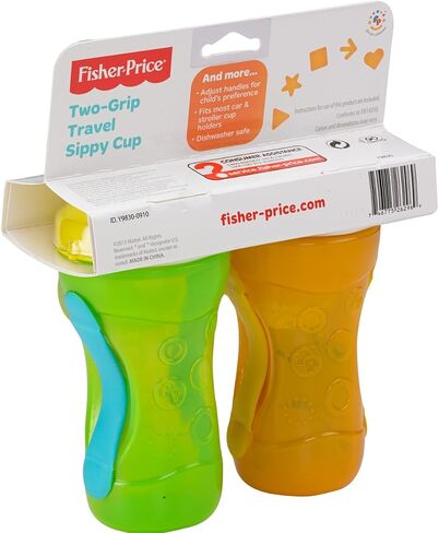 Fisher-PriceTwo-Grip Travel Sippy Cup Hard Spout, Large, 2-Count in Saudi Arabia
