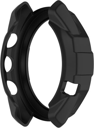 MOTONG Compatible with Garmin Approach S70 47mm TPU Protective Case - TPU Protective Watch Case Cover Shell Compatible with Garmin Approach S70 47mm(47mm Black) in Saudi Arabia